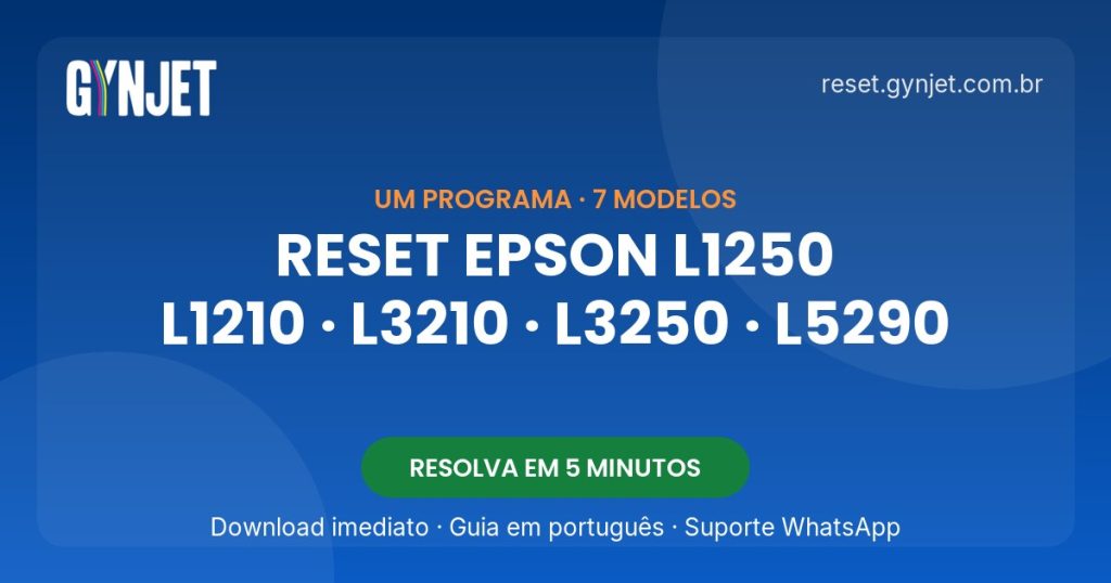 Reset Epson L1250: destrave também L1210, L3210, L3250, L3251, L3260 e L5290