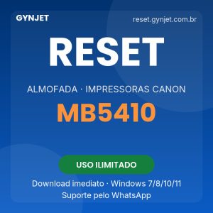 Reset Canon MB5410 - download imediato