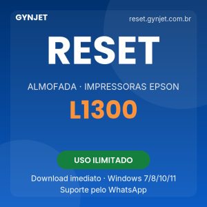 Reset Epson L1300 - download imediato