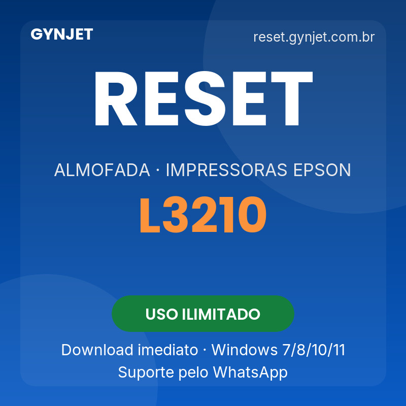 Reset Epson L3210 - download imediato
