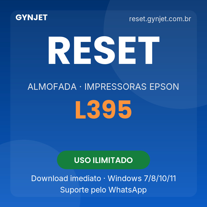 Reset Epson L395 - download imediato