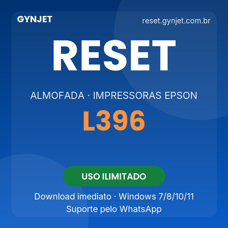 Reset Epson L396 - download imediato