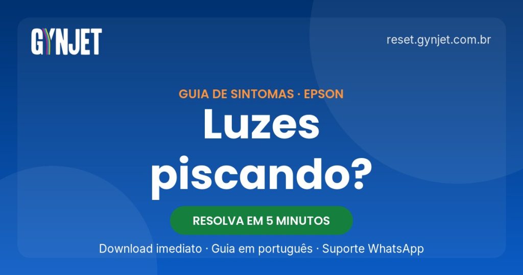 Luzes da Epson piscando: o que cada combinação significa